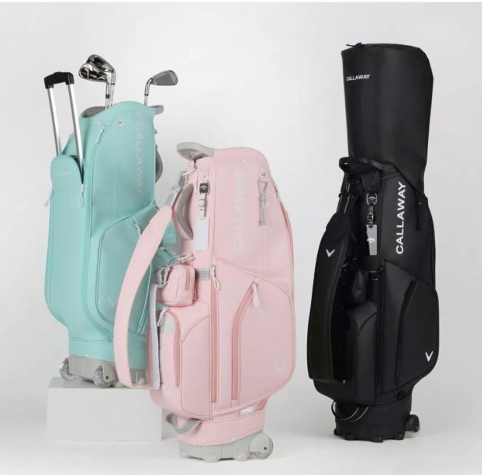 Callaway 2023 CG Breeze Women's Wheeled Caddie Bag 9 4Way 3.5kg PU PE -Pink
